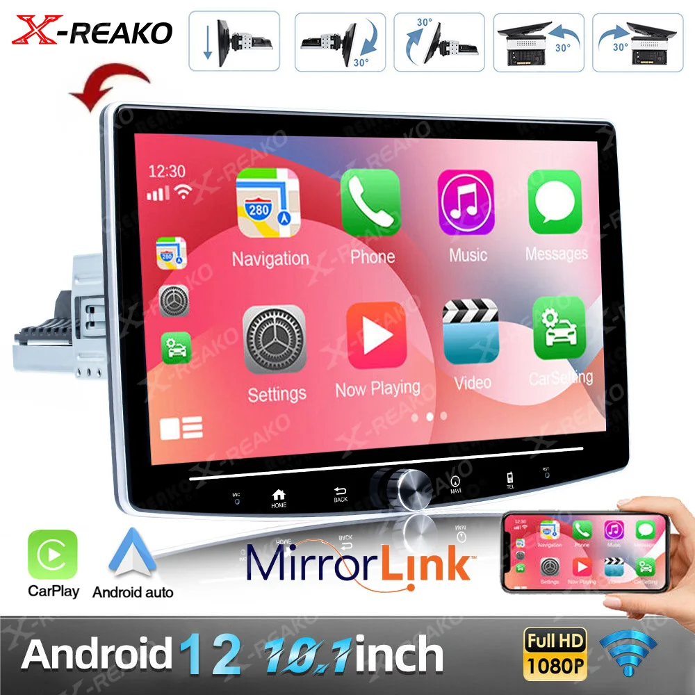 X-REAKO 1 Din Universal Android Car Radio Multimedia Player 10.1'' Rotating Screen GPS For Volkswagen Nissan Hyundai Kia Toyota
X-REAKO 1 Din Universal Android Car Radio Multimedia Player 10.1'' Rotating Screen GPS For Volkswagen Nissan Hyundai Kia Toyota