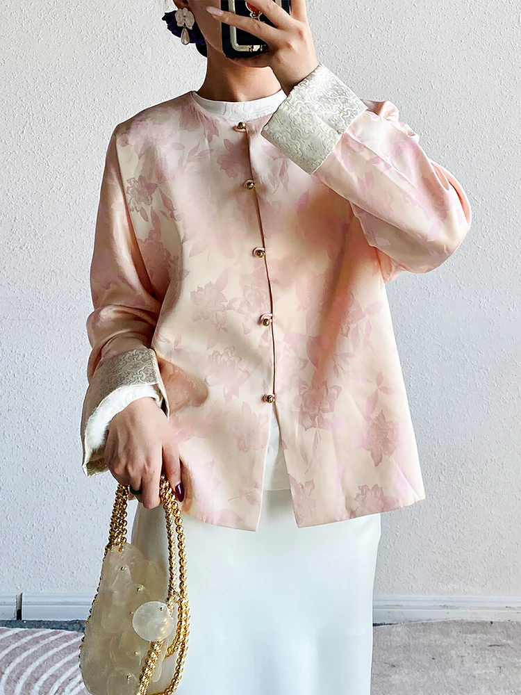 Ранняя весна 2025, китайский Sle с цветочной вышивкой, женский свободный топ высокого класса, простой длинный модный топ све
Ранняя весна 2025, китайский Sle с цветочной вышивкой, женский свободный топ высокого класса, простой длинный модный топ све