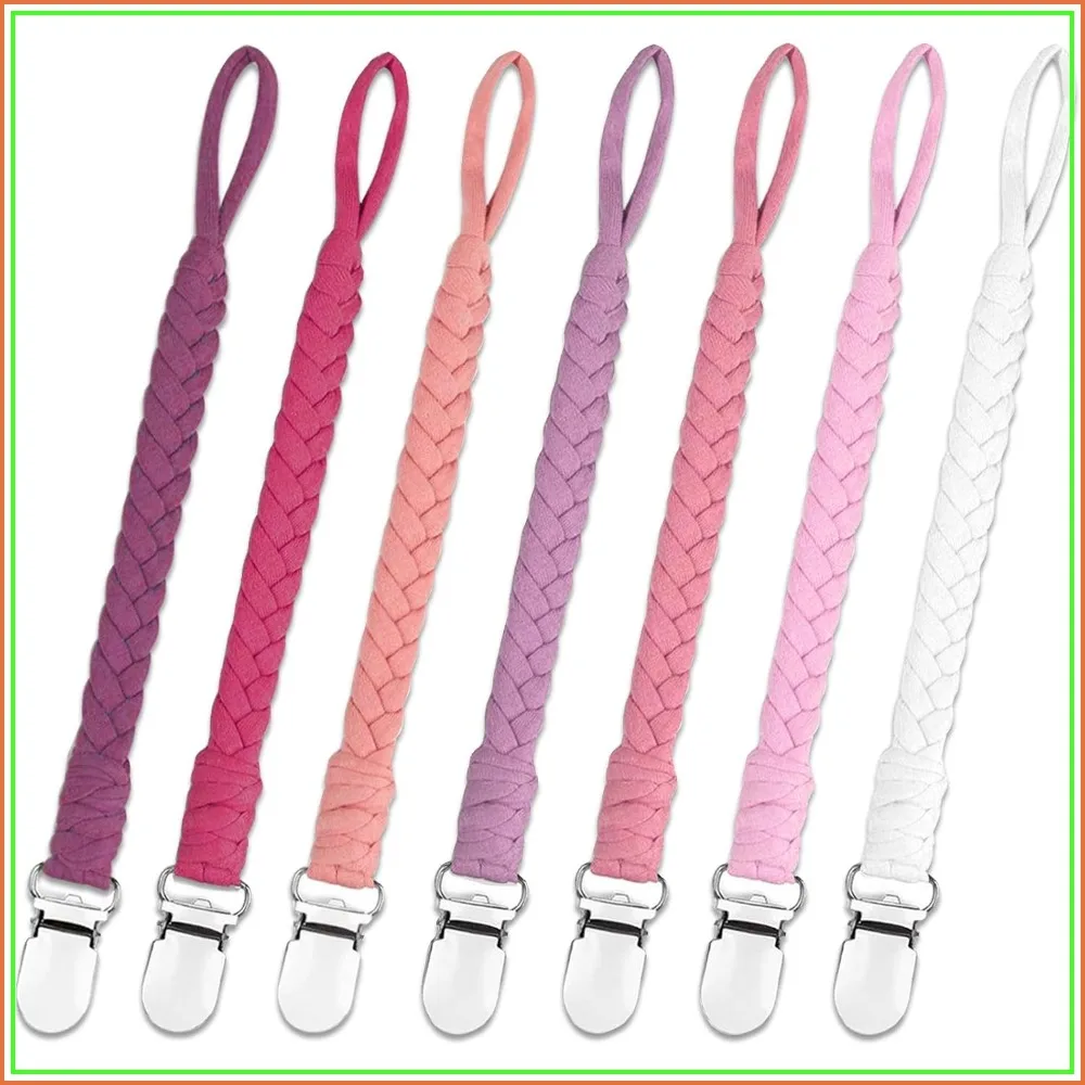 7 Pcs Pacifier Clips, Handmade Braided Binky Holder, Fits All Pacifiers, Baby Girl & Boy
7 Pcs Pacifier Clips, Handmade Braided Binky Holder, Fits All Pacifiers, Baby Girl & Boy