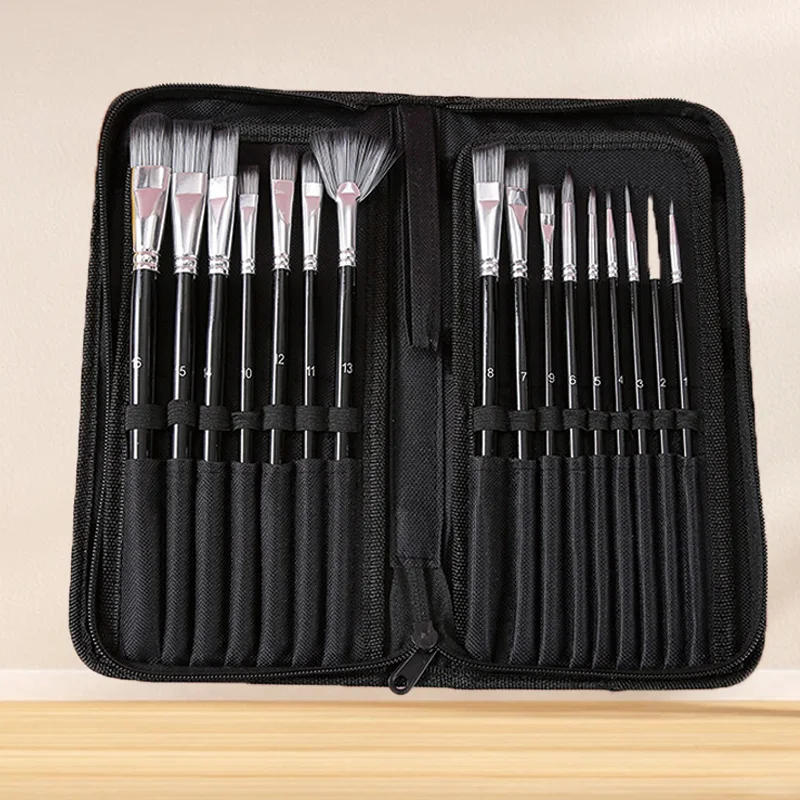 16 Brushes Storage Portable Set Brushes Oil Paint Brushes Watercolor Paint Brushes Nylon Wool Wooden Pole Brushes
16 Brushes Storage Portable Set Brushes Oil Paint Brushes Watercolor Paint Brushes Nylon Wool Wooden Pole Brushes