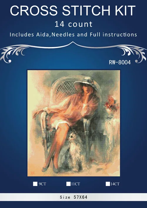 Ngirl with a hat & cat beside chinese Stitch,DIY 14CT similar DMC Cross Stitch,Sets For Embroidery Kits Counted Cross-Stitching
Ngirl with a hat & cat beside chinese Stitch,DIY 14CT similar DMC Cross Stitch,Sets For Embroidery Kits Counted Cross-Stitching