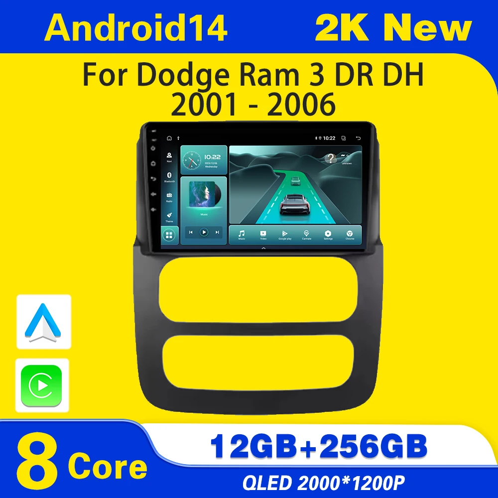 Android 14 For Dodge Ram 3 DR DH 2001 - 2006 Carplay Multimedia Player 5G Wifi IPS LED 8 CORE Touch Screen
Android 14 For Dodge Ram 3 DR DH 2001 - 2006 Carplay Multimedia Player 5G Wifi IPS LED 8 CORE Touch Screen