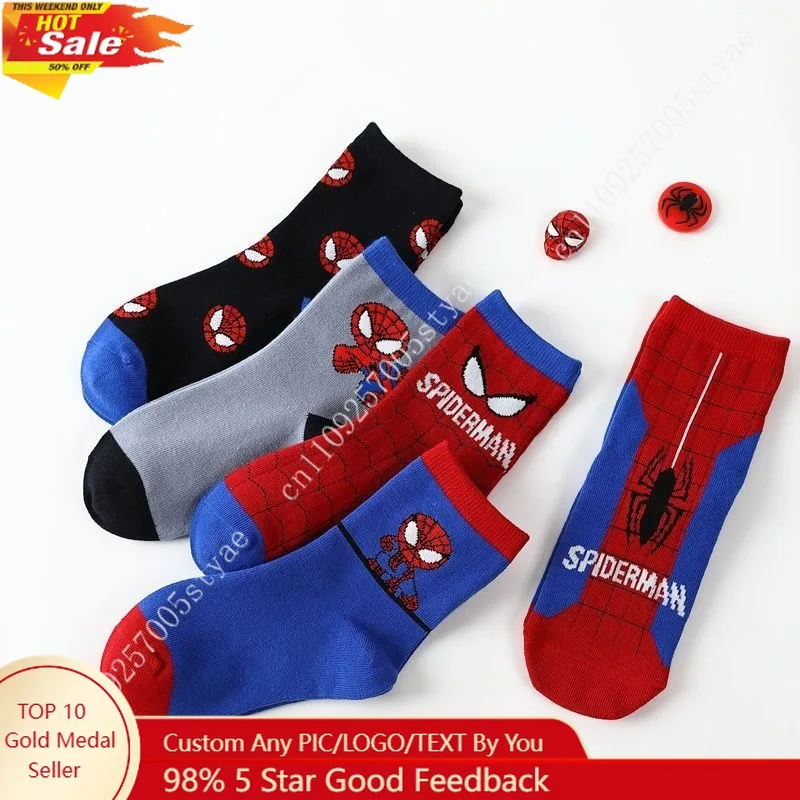 5PC Spider-man Boys Socks Marvel Ventilate Kids‘ Mid-Calf Soft Socks Suitable for Daily
5PC Spider-man Boys Socks Marvel Ventilate Kids‘ Mid-Calf Soft Socks Suitable for Daily