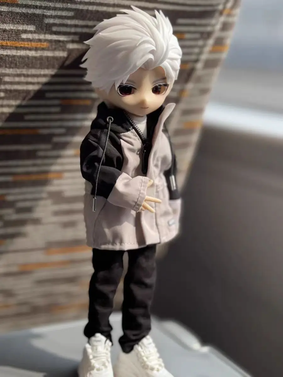 1/12 Sylus Doll Clothes Set - Black Hooded Zipper Jacket & Cargo Pants for 6" Action Figures Body (Asi 3.0)
1/12 Sylus Doll Clothes Set - Black Hooded Zipper Jacket & Cargo Pants for 6" Action Figures Body (Asi 3.0)