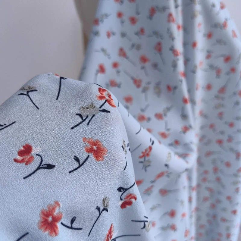 Pastoral Small Floral Print Stretch Crinkle Chiffon Bluebell Theme Summer New Arrival for Dress and Shirt Sewing Accessories
Pastoral Small Floral Print Stretch Crinkle Chiffon Bluebell Theme Summer New Arrival for Dress and Shirt Sewing Accessories