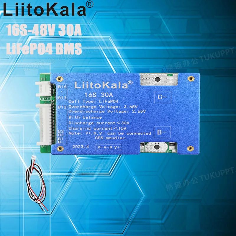 LiitoKala 16S 48V 30A LiFePO4 Battery Balance Charge Board Equalizer NTC Temperature Protection Equalizador For Escooter/Ebike
LiitoKala 16S 48V 30A LiFePO4 Battery Balance Charge Board Equalizer NTC Temperature Protection Equalizador For Escooter/Ebike