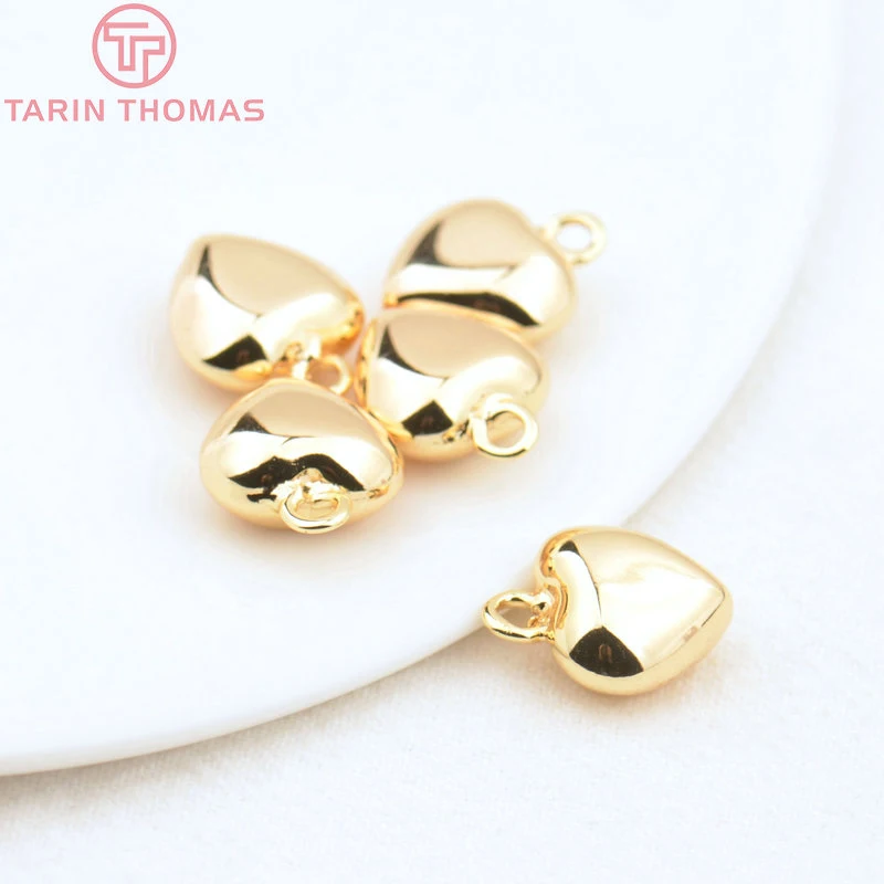 (3857)6PCS 18x20x10MM Hole 2MM 24K Gold Color Brass Heart Beads Charms Pendants High Quality Diy Jewelry Findings Accessories
(3857)6PCS 18x20x10MM Hole 2MM 24K Gold Color Brass Heart Beads Charms Pendants High Quality Diy Jewelry Findings Accessories