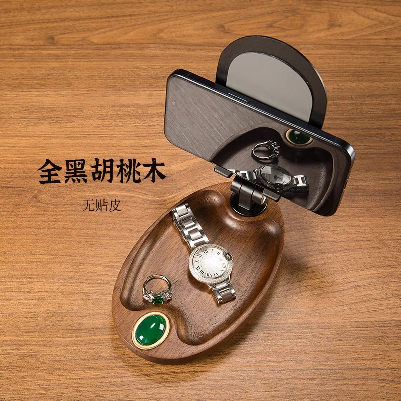 Black walnut solid wood exquisite mobile phone holder lazy, convenient for home mobile shooting live broadcast foldable
Black walnut solid wood exquisite mobile phone holder lazy, convenient for home mobile shooting live broadcast foldable