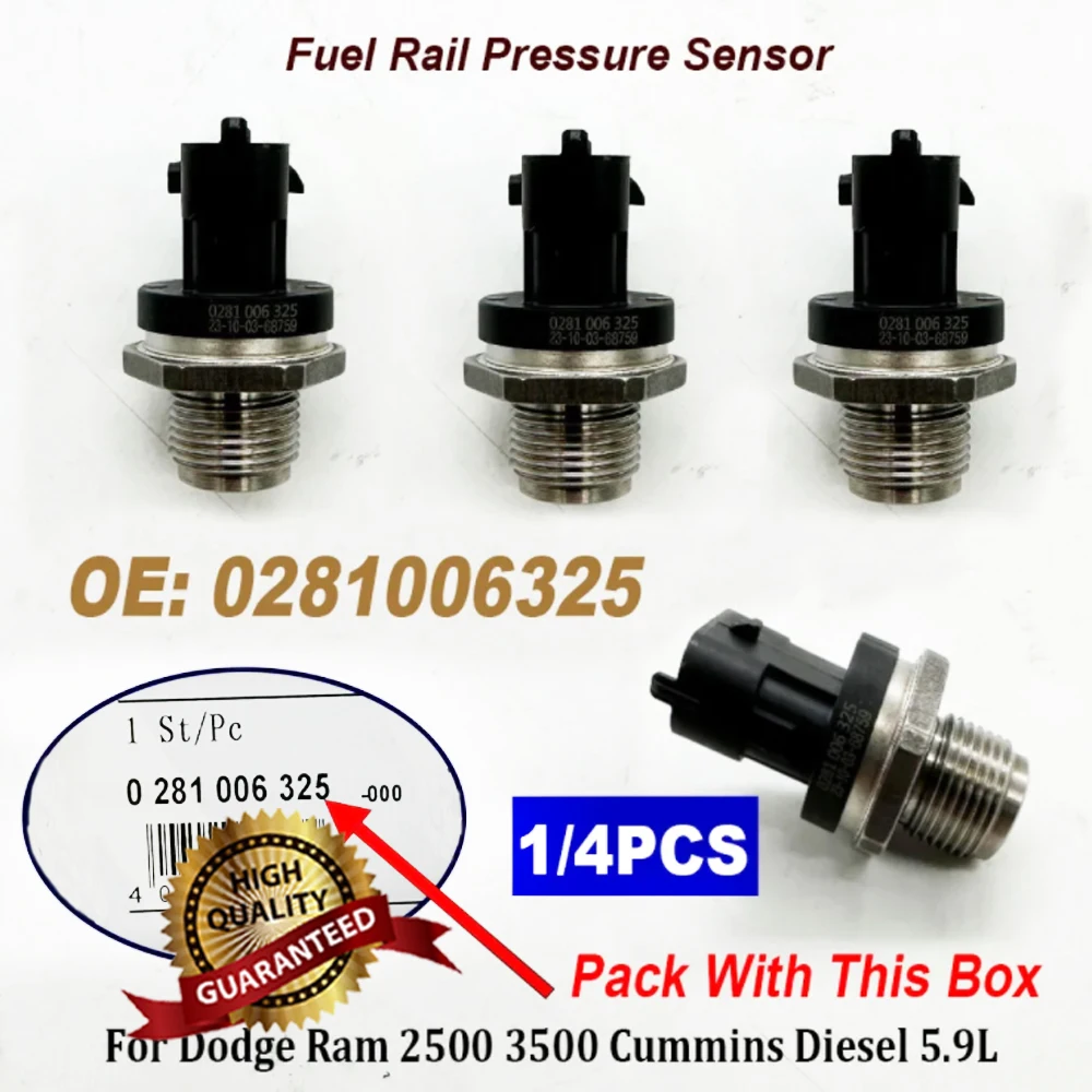 1/4PCS 0281006325 Fuel Rail Pressure Sensor 0281006327 0281002851 281006325 For F-iat I-veco D-odge R-AM V-W
1/4PCS 0281006325 Fuel Rail Pressure Sensor 0281006327 0281002851 281006325 For F-iat I-veco D-odge R-AM V-W