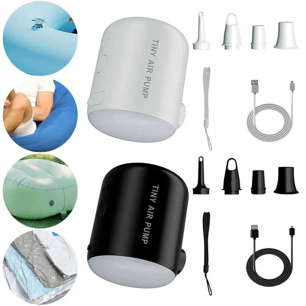 Camping Light Mini Air Inflator Pump 2200mAh Mini Inflate Deflate Pump 160LM Outdoor Inflator Pump for Inflatable Mats Swim Ring
Camping Light Mini Air Inflator Pump 2200mAh Mini Inflate Deflate Pump 160LM Outdoor Inflator Pump for Inflatable Mats Swim Ring