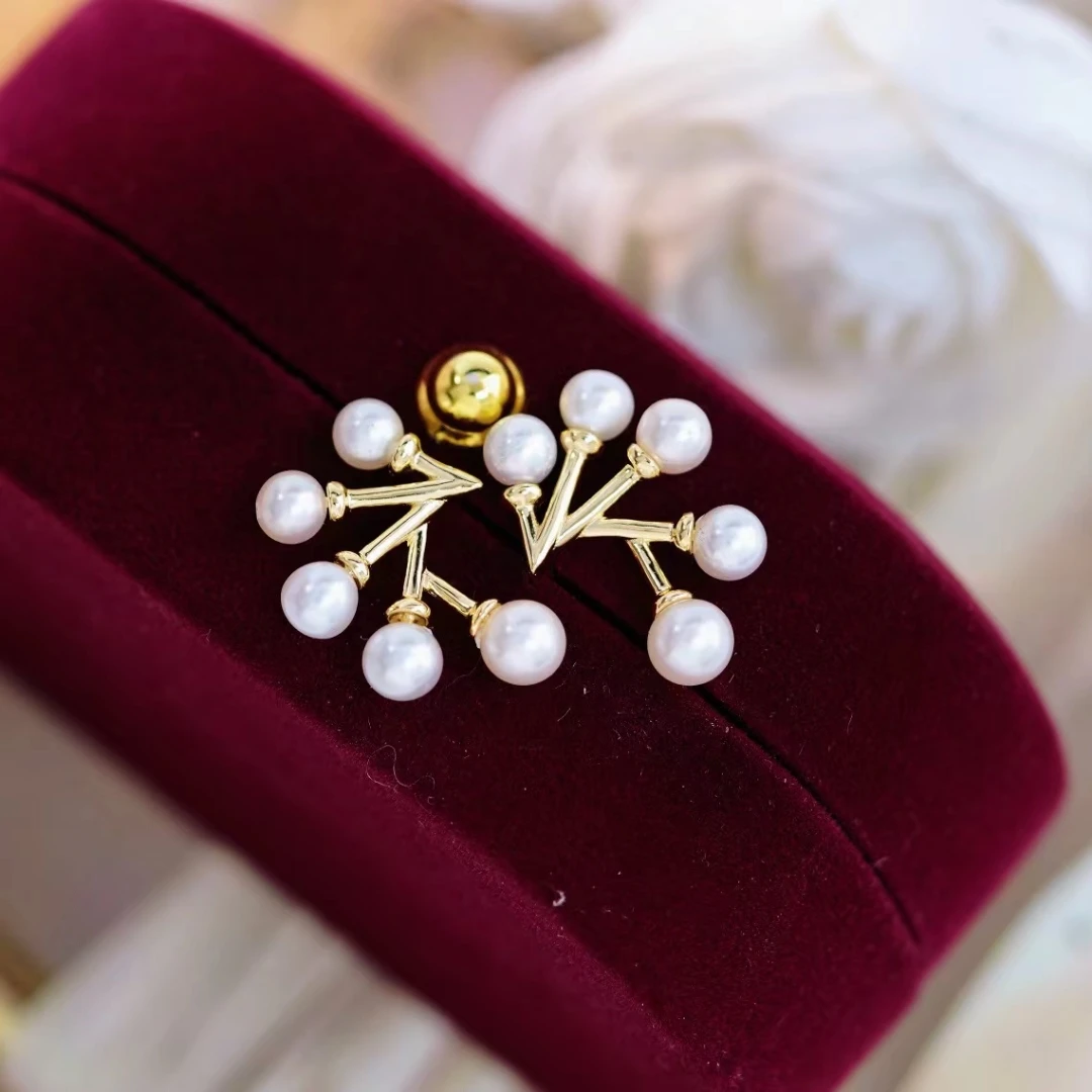 925 Sterling Silver Earrings Base Findings Mountings Jewelry Mounts Fittings Women's Accessories for 4-5mm Beads Pearls
925 Sterling Silver Earrings Base Findings Mountings Jewelry Mounts Fittings Women's Accessories for 4-5mm Beads Pearls