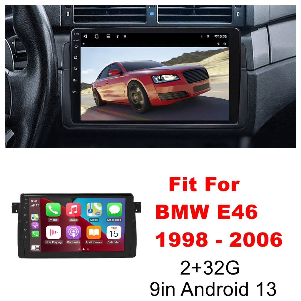 9in Android 13 Car Stereo Radio GPS Navigation 2+32G For BMW E46 1998 - 2006 Android Auto Built-in Wireless Fit For CarPlay
9in Android 13 Car Stereo Radio GPS Navigation 2+32G For BMW E46 1998 - 2006 Android Auto Built-in Wireless Fit For CarPlay