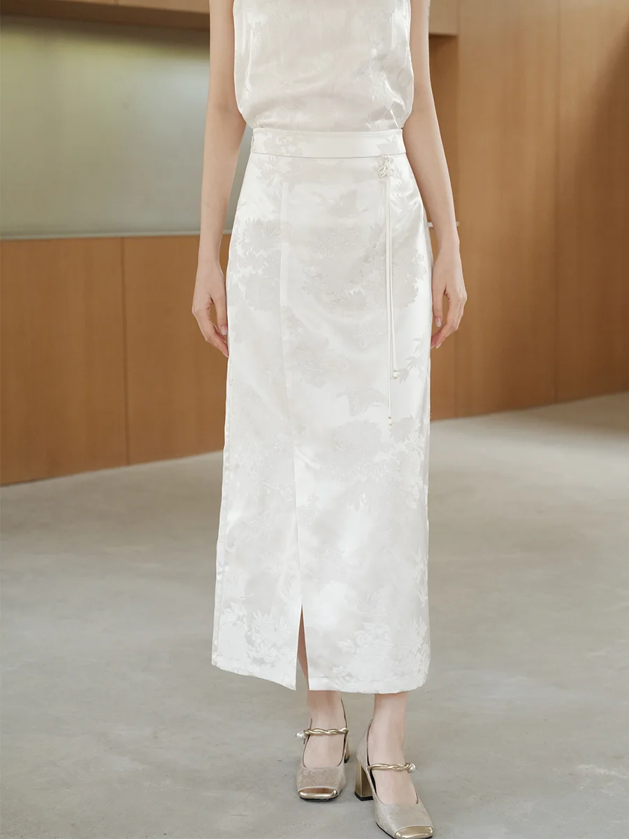 New Chinese Sle Classic Floral Embroidery f Skirt Women's Summer New Arrival Jade White Color Versatile Long Skirt
New Chinese Sle Classic Floral Embroidery f Skirt Women's Summer New Arrival Jade White Color Versatile Long Skirt