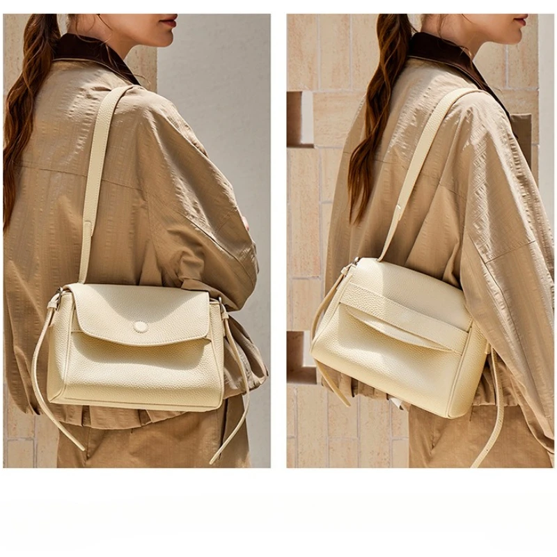 New Top Layer Cowhide Tofu Women Underarm Bags Soft Genuine Leather High-end Shoulder Crossbody Bag for Commuting, Travel
New Top Layer Cowhide Tofu Women Underarm Bags Soft Genuine Leather High-end Shoulder Crossbody Bag for Commuting, Travel