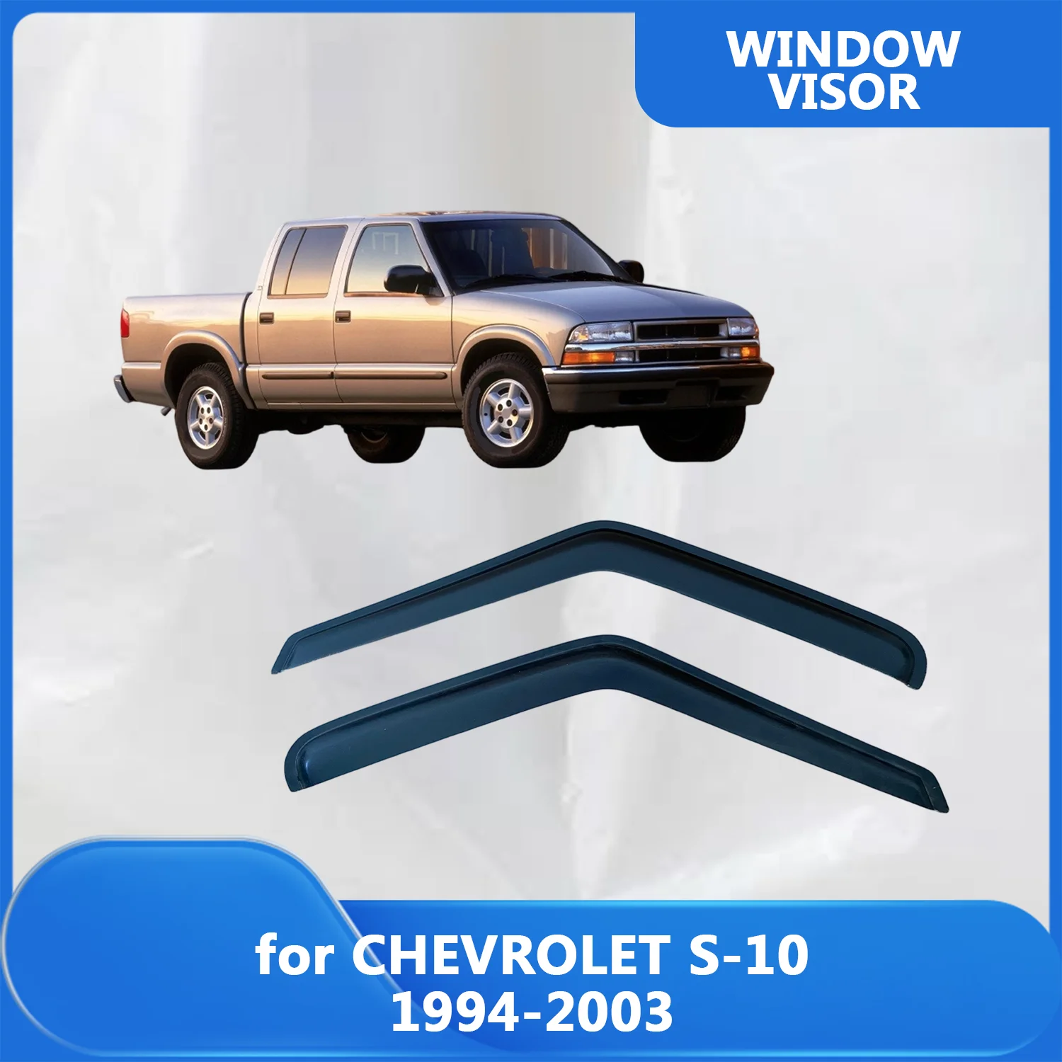 Window Visor for CHEVROLET S-10 1994 1995 1996 1997 1998 1999 2000 2001 2002 2003 Wind Deflectors Rain Guards Door Visor Vent
Window Visor for CHEVROLET S-10 1994 1995 1996 1997 1998 1999 2000 2001 2002 2003 Wind Deflectors Rain Guards Door Visor Vent
