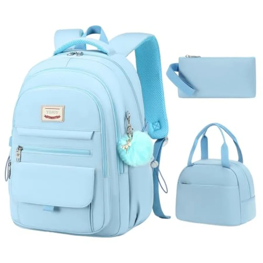 School Bag for Teens GirlsGirls Backpack 3 PCS Backpack for Girl 15.6 Inch Laptop with Lunch Box Pencil Pouch Set
School Bag for Teens GirlsGirls Backpack 3 PCS Backpack for Girl 15.6 Inch Laptop with Lunch Box Pencil Pouch Set