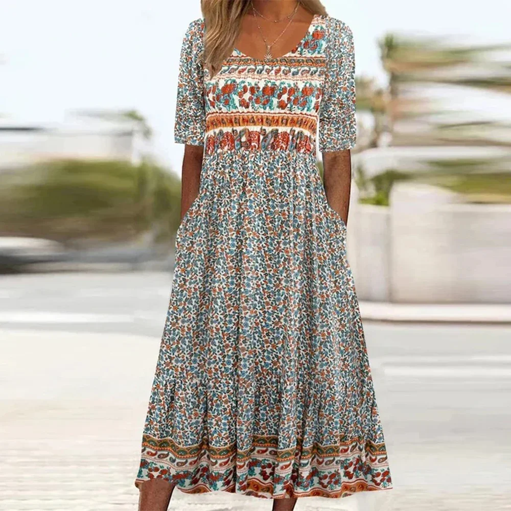 Plus Size Bohemian Dress for Women Clothing 2024 Summer Sexy Oversized Loose Long Skirt for Female Elegant Dress
Plus Size Bohemian Dress for Women Clothing 2024 Summer Sexy Oversized Loose Long Skirt for Female Elegant Dress