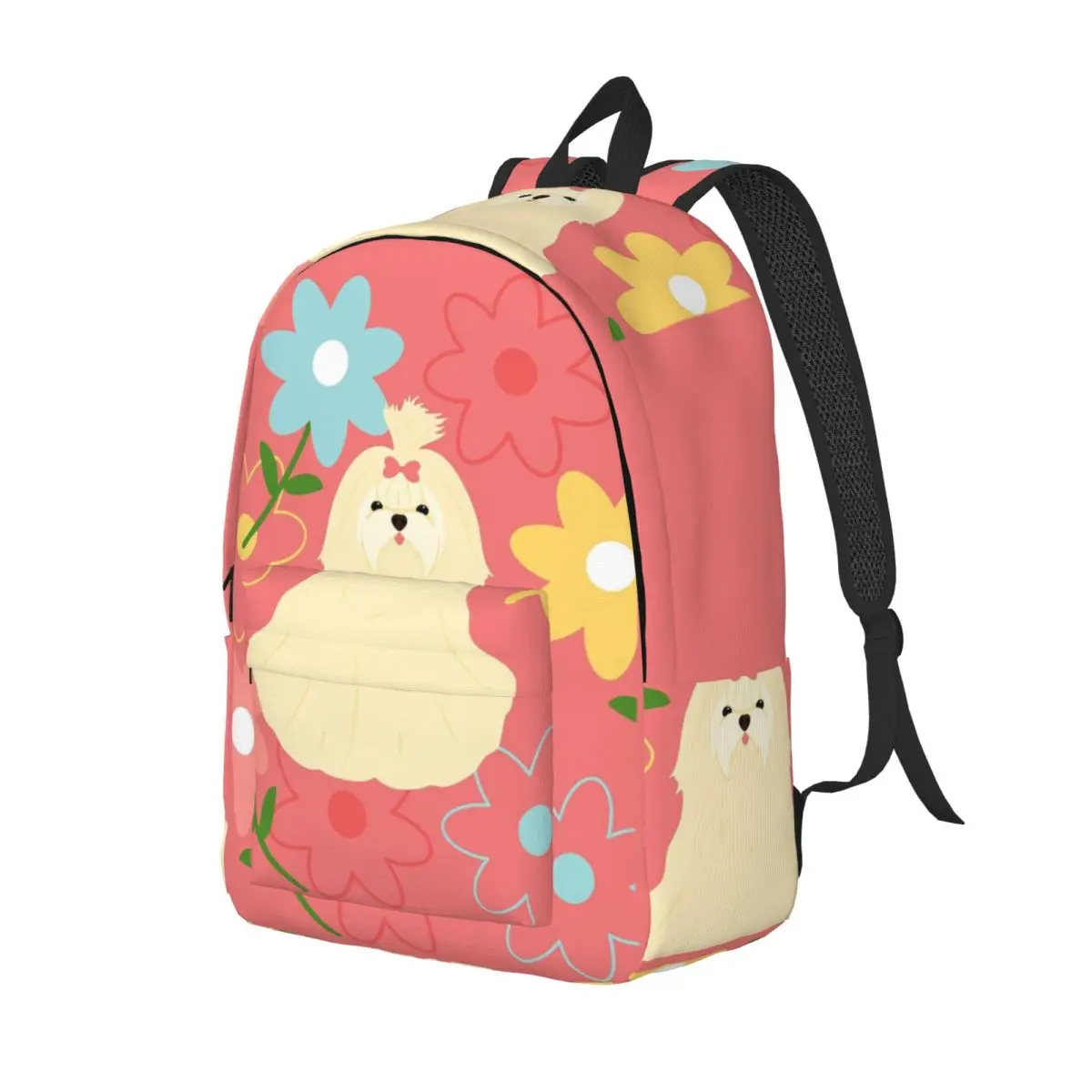 Cute Maltese Dog And Flowers Student Backpack School Bag Hiking Travel Daypack for Men Women Fashion Bookbag Shoulder Bags
Cute Maltese Dog And Flowers Student Backpack School Bag Hiking Travel Daypack for Men Women Fashion Bookbag Shoulder Bags