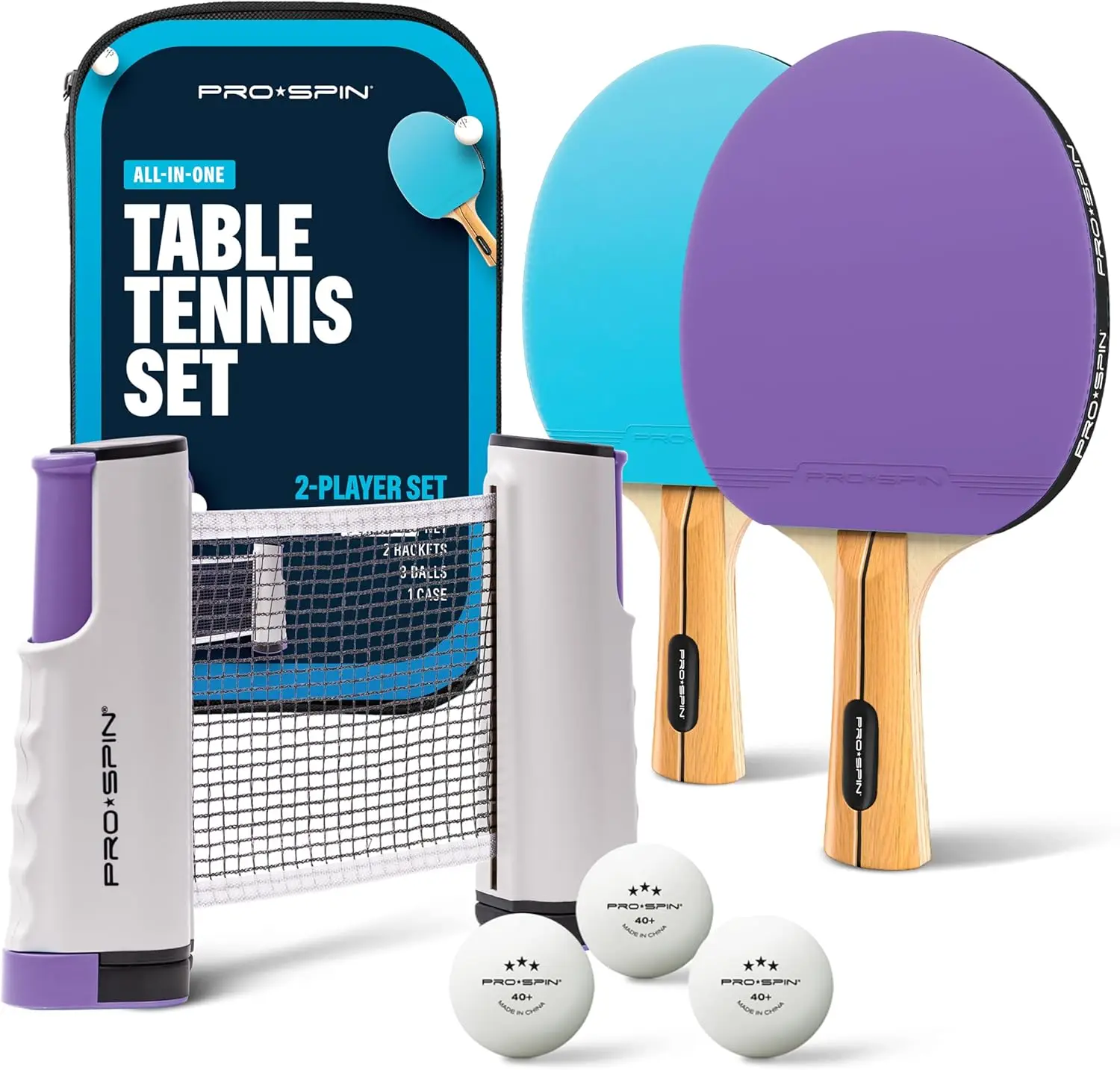 Portable Ping Pong Set with Retractable Net for Any Table, All-in-One Table Tennis Game with Paddles, Balls & Case
Portable Ping Pong Set with Retractable Net for Any Table, All-in-One Table Tennis Game with Paddles, Balls & Case
