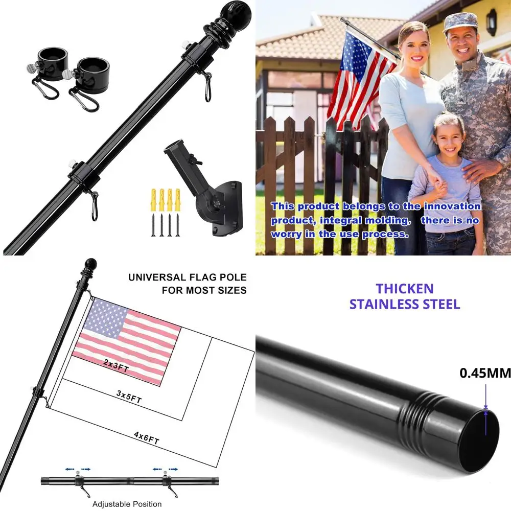 Сверхмощный многопозиционный держатель флагштока из нержавеющей стали с многоугольным настенным кронштейном
Сверхмощный многопозиционный держатель флагштока из нержавеющей стали с многоугольным настенным кронштейном