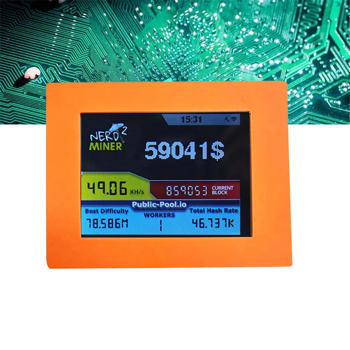 Hot Sale Nerdminer V2 Miner 2.8 Inch LCD Display 56KH/S Bitcoin Solo Miner Nerd Miner BTC Lottery Miner
Hot Sale Nerdminer V2 Miner 2.8 Inch LCD Display 56KH/S Bitcoin Solo Miner Nerd Miner BTC Lottery Miner