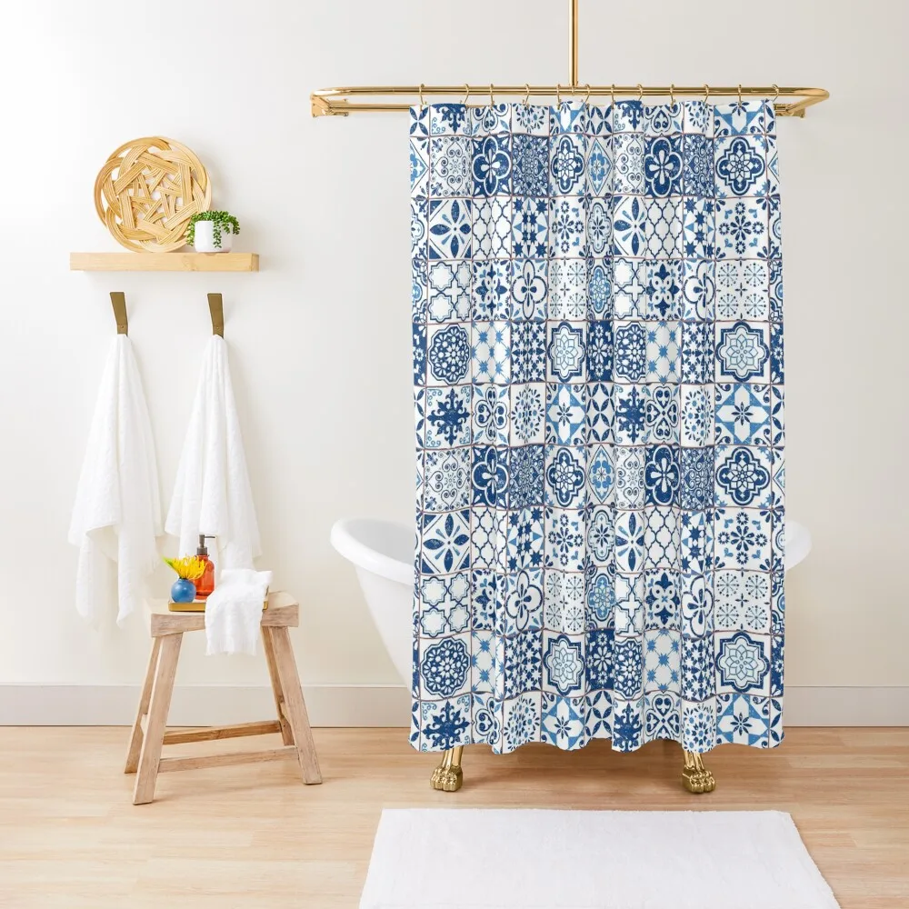 Portuguese Azulejos Shower Curtain Waterproof Shower And Anti-Mold Waterproof Fabric Shower Waterproof Fabric Bathroom Curtain
Portuguese Azulejos Shower Curtain Waterproof Shower And Anti-Mold Waterproof Fabric Shower Waterproof Fabric Bathroom Curtain