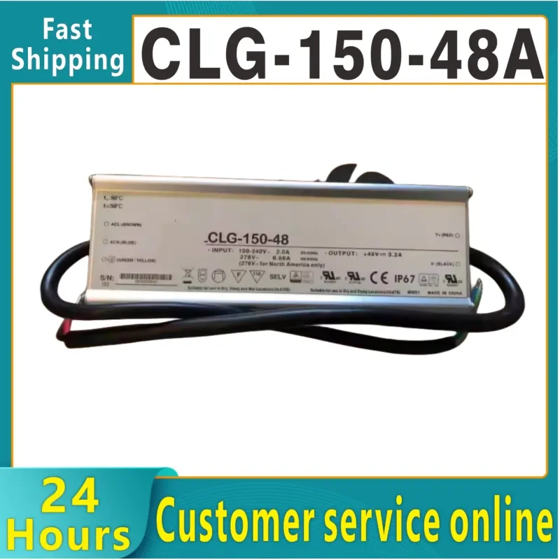 Hot Sale CLG-150-48A 150W 48V3.2A PFC waterproof adjustable constant current LED switch power supply
Hot Sale CLG-150-48A 150W 48V3.2A PFC waterproof adjustable constant current LED switch power supply