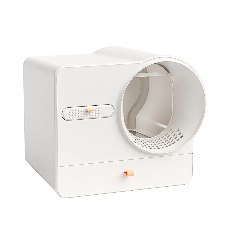Large Eye Semi-Enclosed Cat Litter Box Drawer Design Anti Odor Low Tracking Easy Clean Pet Toilet Kittens Indoor Modern Style
Large Eye Semi-Enclosed Cat Litter Box Drawer Design Anti Odor Low Tracking Easy Clean Pet Toilet Kittens Indoor Modern Style