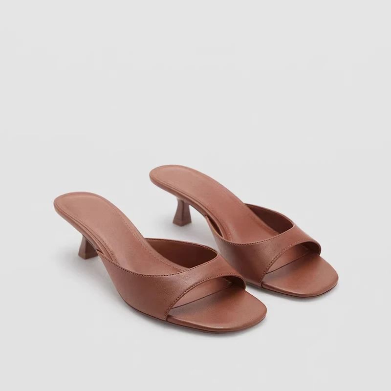 Mango Women's Sandals Spring Open-Toe Square Head High Heel Slip-On Shoes Outdoor Simple Thin Heel Commuting Breathable
Mango Women's Sandals Spring Open-Toe Square Head High Heel Slip-On Shoes Outdoor Simple Thin Heel Commuting Breathable