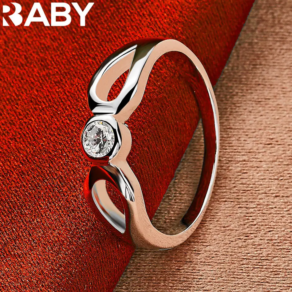 URBABY 925 Sterling Silver Zircon Engagement Ring For Women and Men Fashion Jewelry Grace Charm Wedding Accessories
URBABY 925 Sterling Silver Zircon Engagement Ring For Women and Men Fashion Jewelry Grace Charm Wedding Accessories
