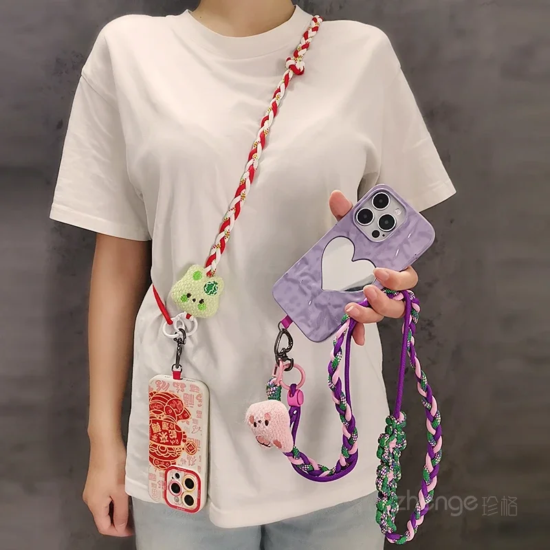 Подвесная веревка для мобильного телефона с плюшевым кроликом, регулируемая через плечо, длинная для женщин, прочная тканая веревка для предотвращения потерь
Подвесная веревка для мобильного телефона с плюшевым кроликом, регулируемая через плечо, длинная для женщин, прочная тканая веревка для предотвращения потерь