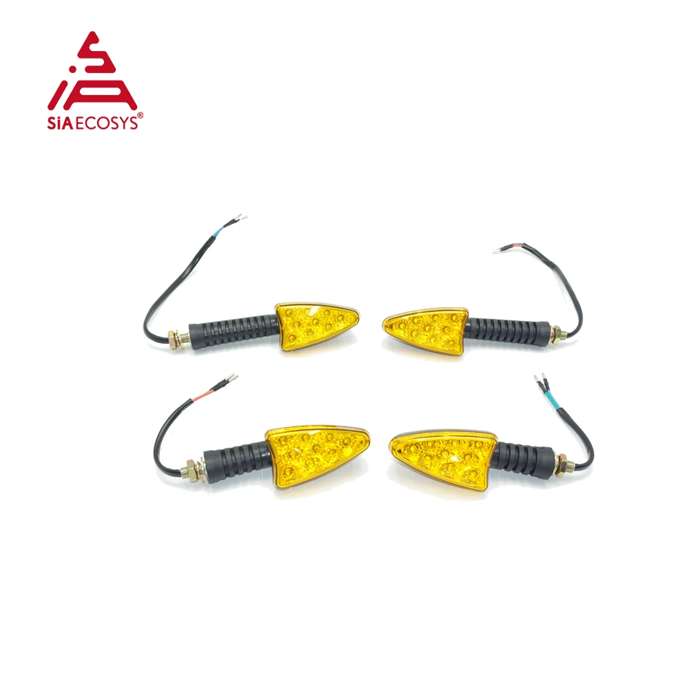 SIAECOSYS 12V LED Motorcycle Turn Signal Lights Amber Sequential Flowing Blinker IP65 Waterproof Universal Fit for E-Scooter
SIAECOSYS 12V LED Motorcycle Turn Signal Lights Amber Sequential Flowing Blinker IP65 Waterproof Universal Fit for E-Scooter
