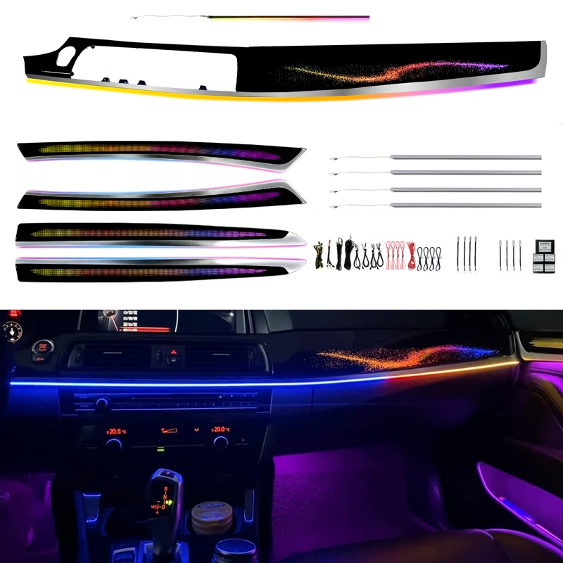 For BMW 5 series F10 F11 F18 518d 520d 523i 525d 528i 530i 535i LHD 2012-2017 LED Ambient Lights RGB Symphony Atmosphere Lamps
For BMW 5 series F10 F11 F18 518d 520d 523i 525d 528i 530i 535i LHD 2012-2017 LED Ambient Lights RGB Symphony Atmosphere Lamps