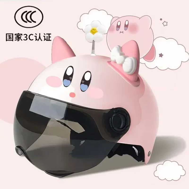 Шлем для электромобиля Star Kirby Cat цветок уха 3C, сертифицированный черный, с мультяшным рисунком для мужчин и женщин, летняя наполовину шлем для взрослых
Шлем для электромобиля Star Kirby Cat цветок уха 3C, сертифицированный черный, с мультяшным рисунком для мужчин и женщин, летняя наполовину шлем для взрослых