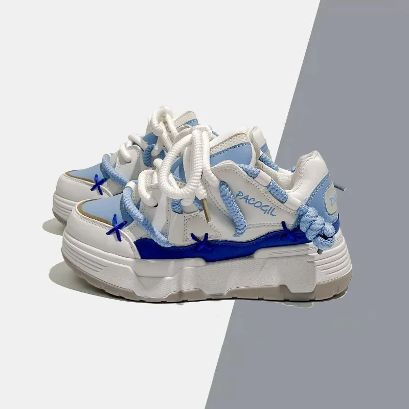 Cute Harajuku Sneakers Women's Running Shoes New Blue Thick Platform Sneakers Students Outdoor Casual Pink Vulcanized Shoes 42
Cute Harajuku Sneakers Women's Running Shoes New Blue Thick Platform Sneakers Students Outdoor Casual Pink Vulcanized Shoes 42
