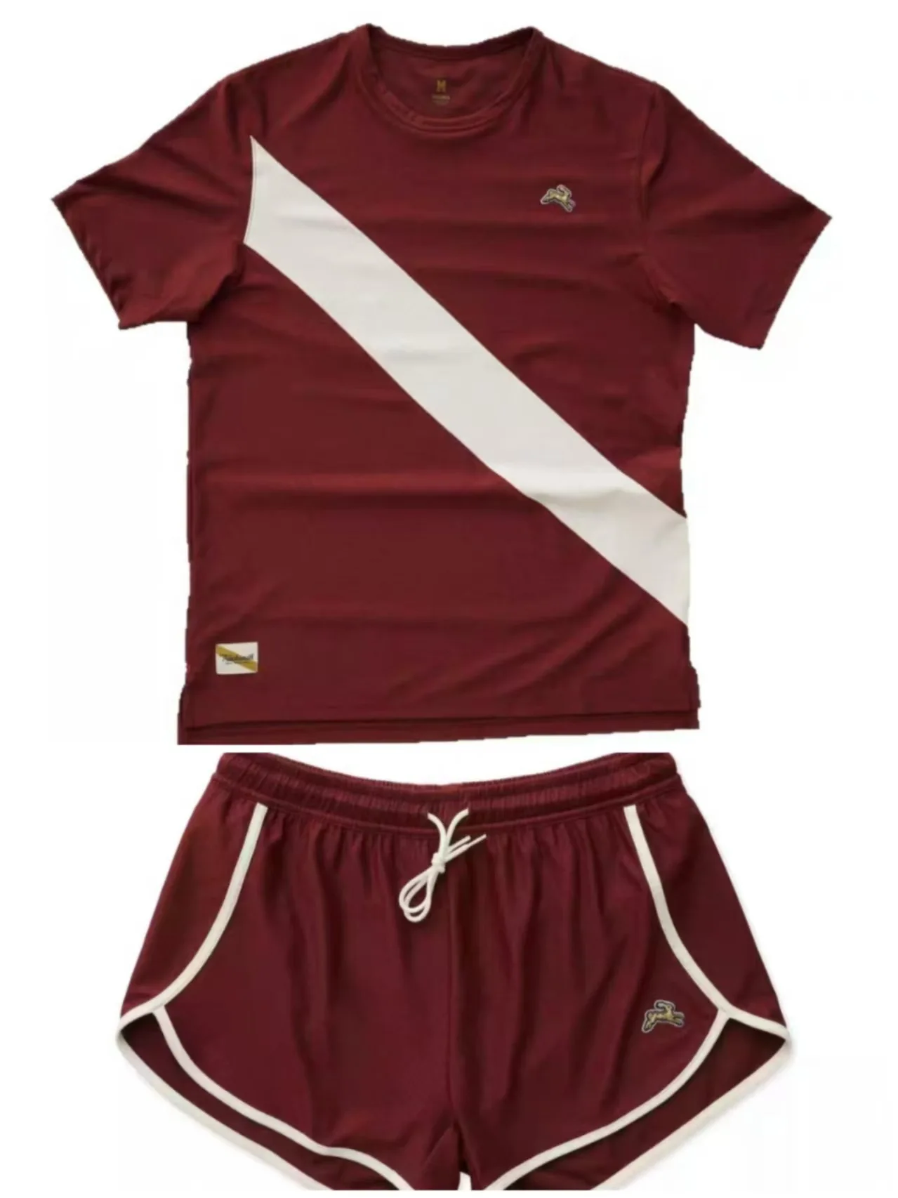 Tracksmith Running Rabbit Men's Summer New Arrival Color-Blocked Patchwork Design T-Shirt Short Sleeve Loose-Fit Set
Tracksmith Running Rabbit Men's Summer New Arrival Color-Blocked Patchwork Design T-Shirt Short Sleeve Loose-Fit Set