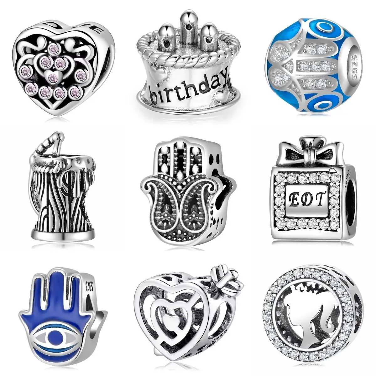 925 Sterling Silver Birthday Cake Charms Alarm Clock Angel Animal Beads Accessories Fit Original Pendant Bracelet Jewelry Making
925 Sterling Silver Birthday Cake Charms Alarm Clock Angel Animal Beads Accessories Fit Original Pendant Bracelet Jewelry Making