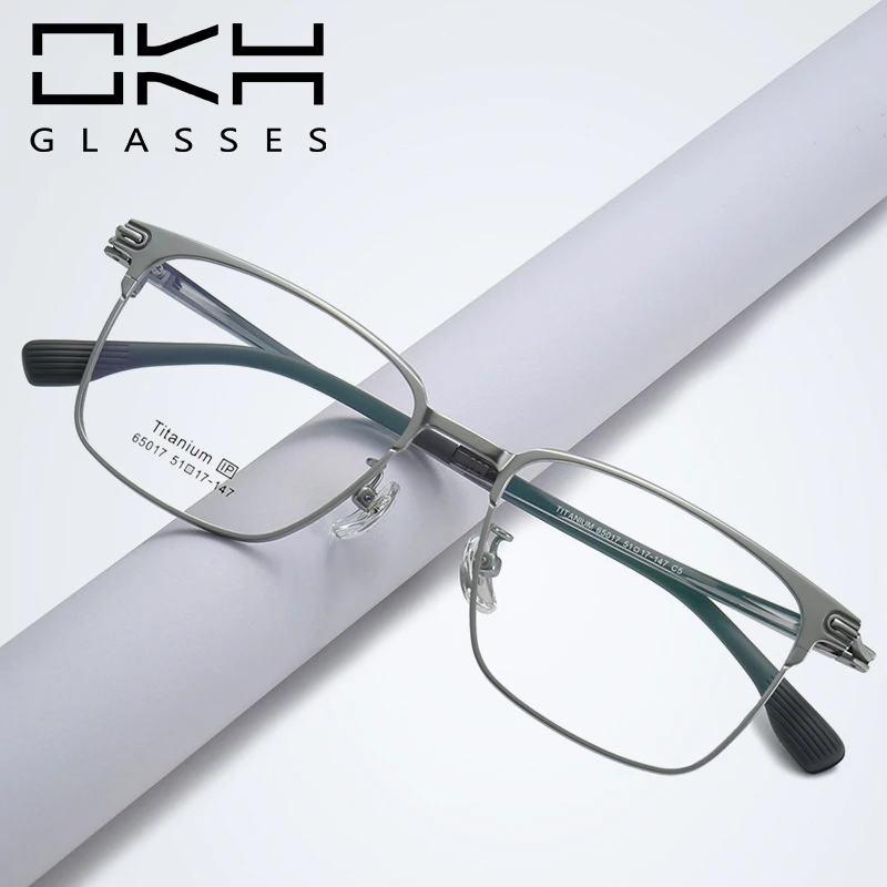 OKH New Ultra Light Business Titanium Box Men's Glasses Frame Myopia Glasses Reading Glasses Custom Prescription Glasses G28
OKH New Ultra Light Business Titanium Box Men's Glasses Frame Myopia Glasses Reading Glasses Custom Prescription Glasses G28