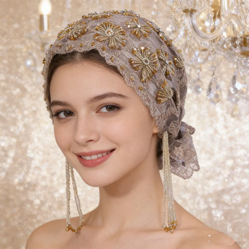 Этническая вышивка бисером, мусульманский хиджаб для женщин, платок с кисточками, тюрбан, капот, шапочки, кружевные головные уборы для свадебной вечеринки, мягкая молитва
Этническая вышивка бисером, мусульманский хиджаб для женщин, платок с кисточками, тюрбан, капот, шапочки, кружевные головные уборы для свадебной вечеринки, мягкая молитва