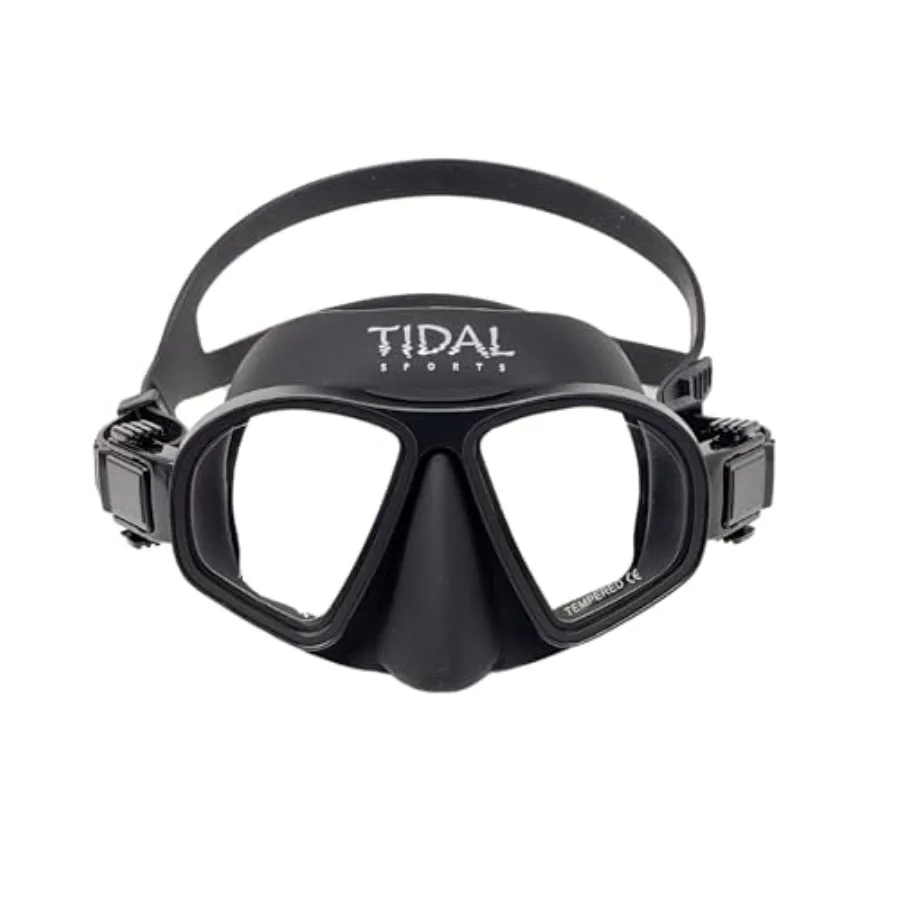 Freediving, snorkeling and scuba diving mask with aluminum alloy frame, black color, ultra low volume design and advanced anti-
Freediving, snorkeling and scuba diving mask with aluminum alloy frame, black color, ultra low volume design and advanced anti-