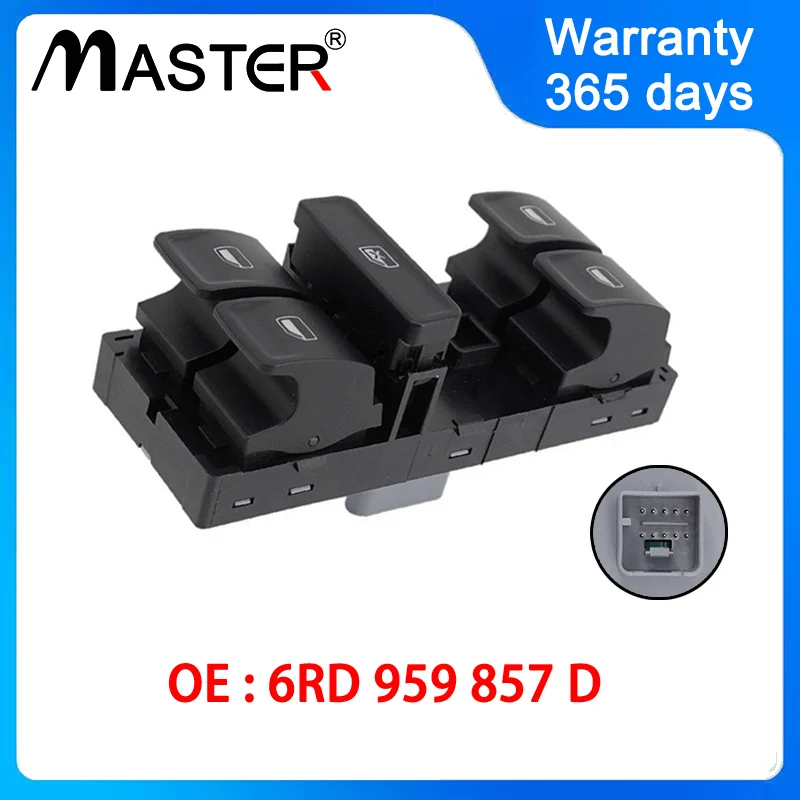 Master Window Electric Control Switch Button 6RD959857D For VW Polo 2011-2019 6RD 959 857 D
Master Window Electric Control Switch Button 6RD959857D For VW Polo 2011-2019 6RD 959 857 D
