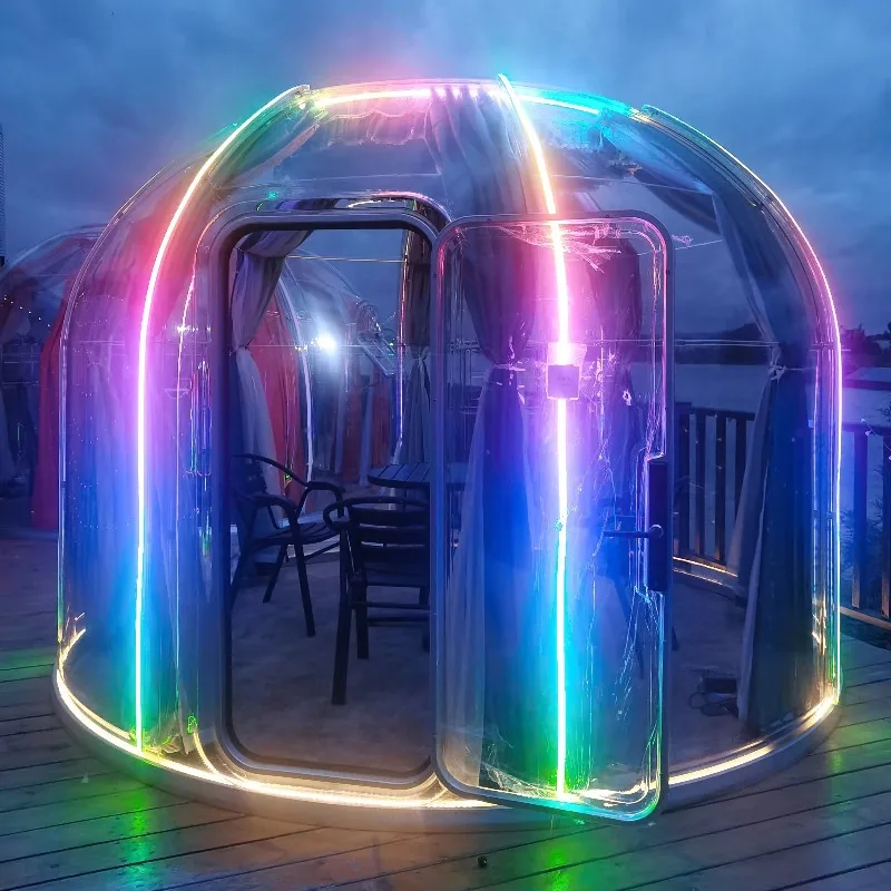Starshine UV Coated Polycarbonate Dome Bubble House Transparent Starry Roof Round Modular Quick Assemble House
Starshine UV Coated Polycarbonate Dome Bubble House Transparent Starry Roof Round Modular Quick Assemble House