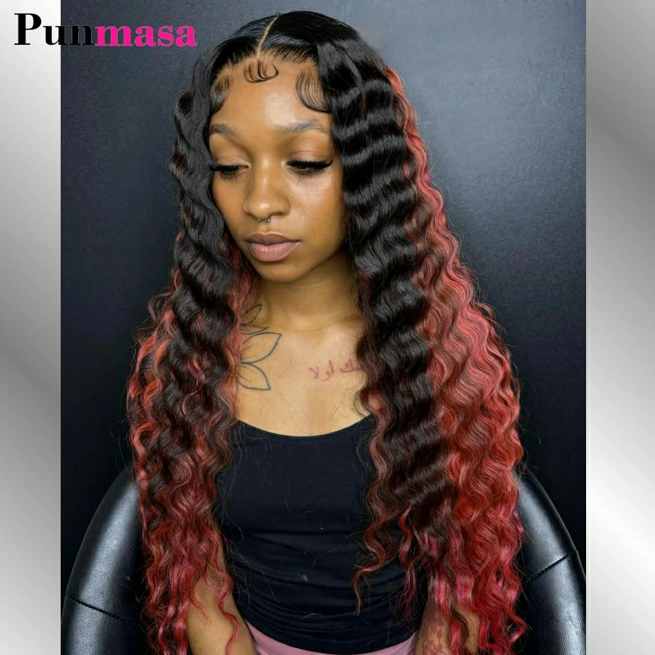 Highlight Red Colored 250 Density Peruvian Remy Deep Wave 13x6 Lace Front Wigs Human Hair 5x5 Closure Wig PrePlucked 34 36 Inch
Highlight Red Colored 250 Density Peruvian Remy Deep Wave 13x6 Lace Front Wigs Human Hair 5x5 Closure Wig PrePlucked 34 36 Inch