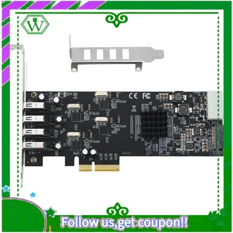 Надежная 4-портовая карта расширения USB3.0 20G PCI-E на 4 канала USB 3.0 Riser Card Карта адаптера PCI Express
Надежная 4-портовая карта расширения USB3.0 20G PCI-E на 4 канала USB 3.0 Riser Card Карта адаптера PCI Express