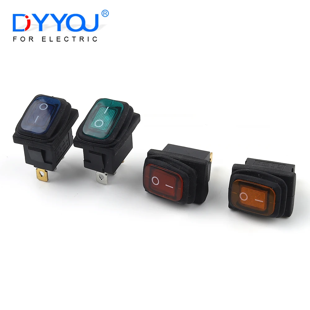 5 PCS 2/3 Pin 23X17.5mm Waterproof Latching Rocker Toggle Switch KCD1 With LED Light 6A/250VAC 10A/125VAC Push Button Switches
5 PCS 2/3 Pin 23X17.5mm Waterproof Latching Rocker Toggle Switch KCD1 With LED Light 6A/250VAC 10A/125VAC Push Button Switches