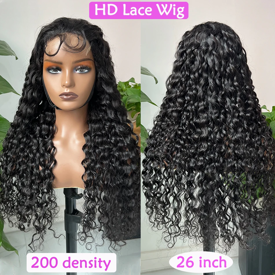 Water Wave 5x5 Preplucked Hd Transparent Lace Closure Human Hair Wig 200% Density Natural Black Color Wavy Raw Virgin Hair Wigs
Water Wave 5x5 Preplucked Hd Transparent Lace Closure Human Hair Wig 200% Density Natural Black Color Wavy Raw Virgin Hair Wigs