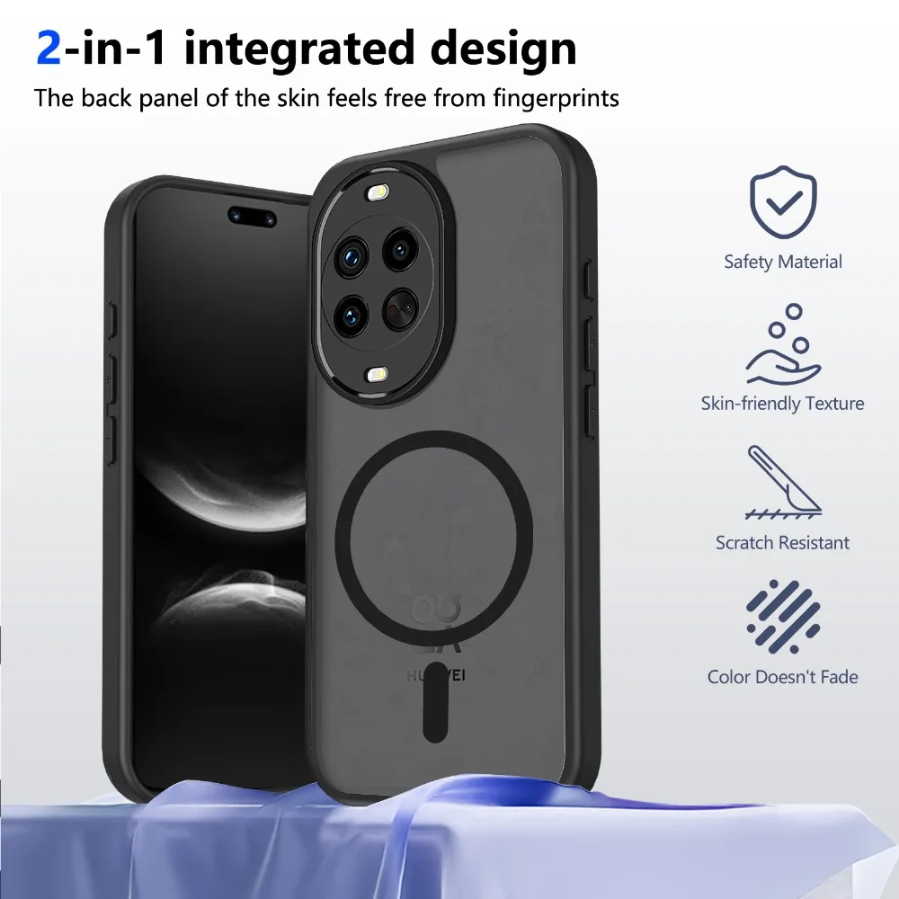 For Huawei Nova 14 Pro / Nova 14 / Nova 14i Magnetic Case Matte Black Shockproof Phone Cover Wireless Charging
For Huawei Nova 14 Pro / Nova 14 / Nova 14i Magnetic Case Matte Black Shockproof Phone Cover Wireless Charging