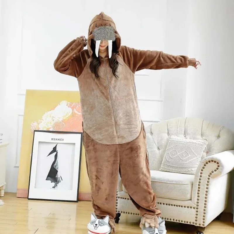 HKSNG Unisex Adult Animal Flannel Zipper Walrus Onesie Seal Lions Costumes Kigurumi Pajamas Christmas Gift
HKSNG Unisex Adult Animal Flannel Zipper Walrus Onesie Seal Lions Costumes Kigurumi Pajamas Christmas Gift