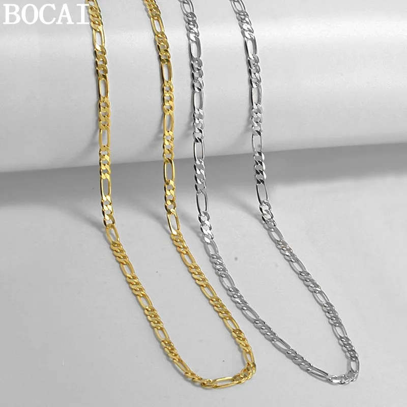 BOCAI New S925 Sterling Silver Fashionable And Simple Electroplated Side Body Mother Chain Selected Gifts For Men And Women
BOCAI New S925 Sterling Silver Fashionable And Simple Electroplated Side Body Mother Chain Selected Gifts For Men And Women