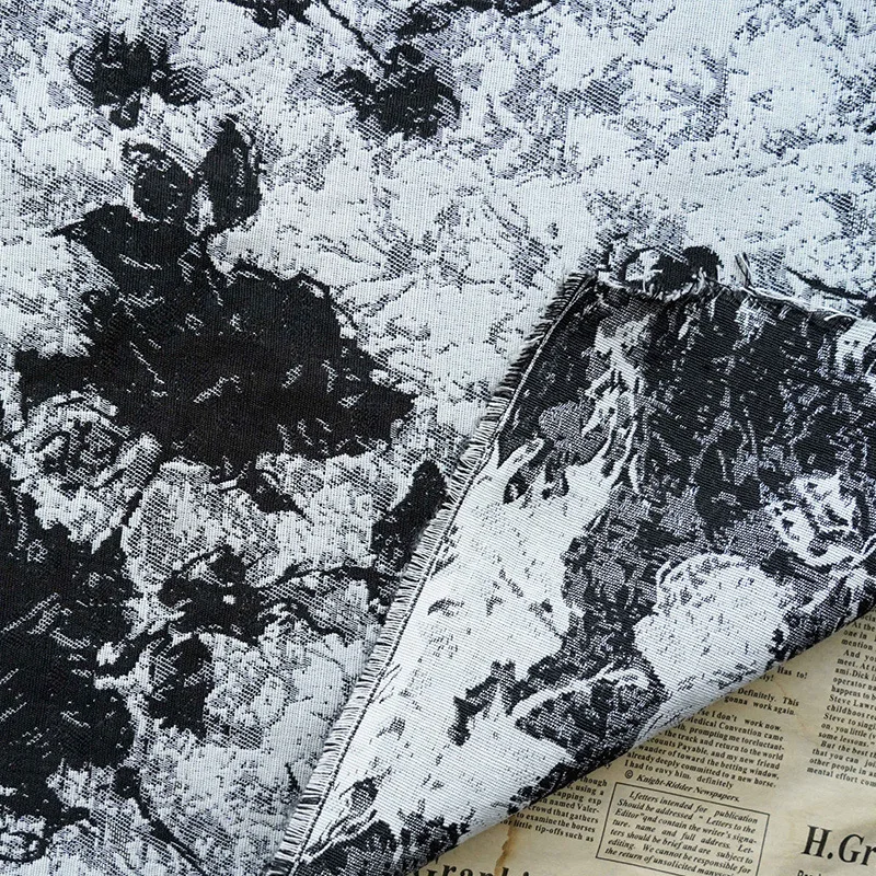 1 meter Black and White Ink Jacquard Fabric Women's Spring and Autumn Dress Shoes Clothes Making Fabric
1 meter Black and White Ink Jacquard Fabric Women's Spring and Autumn Dress Shoes Clothes Making Fabric